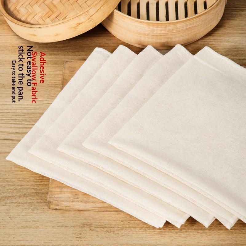 3Pcs 40/60Cm Pure Cotton Steamer Cloth Household Drawer Cloth Steamed Rice And Bun Mat Round Cotton Gauze Kitchen Steamer