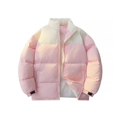 Light Board Winter Baumwolljacke Modischer Herren- und Damen-Design-Sinn Color-Blocking Stehkragen Baumwolljacke Lässige Jacke Brotjacke