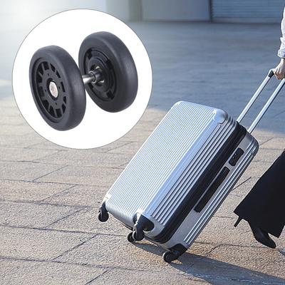 8 Stück Reisegepäck Koffer Ersatzräder 55mm Schwarze Kunststoff-Lenkrollen Reparatursets Regal Ersatzräder