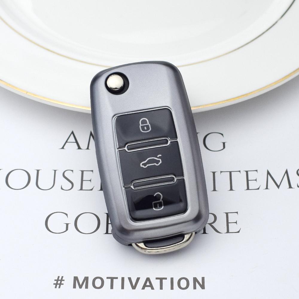 

Чехол для ключа от машины с 3 кнопками для VW Golf Jetta POLO для Skoda Yeti Superb Rapid Octavia для SEAT Leon Ibiza TPU чехол для ключа Ti