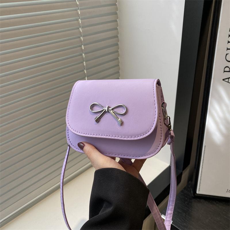 Premium Sense Popular Bag New Women's Bag Temperament Bow Shoulder Bag Personalized Fashion Versatile Messenger Bag