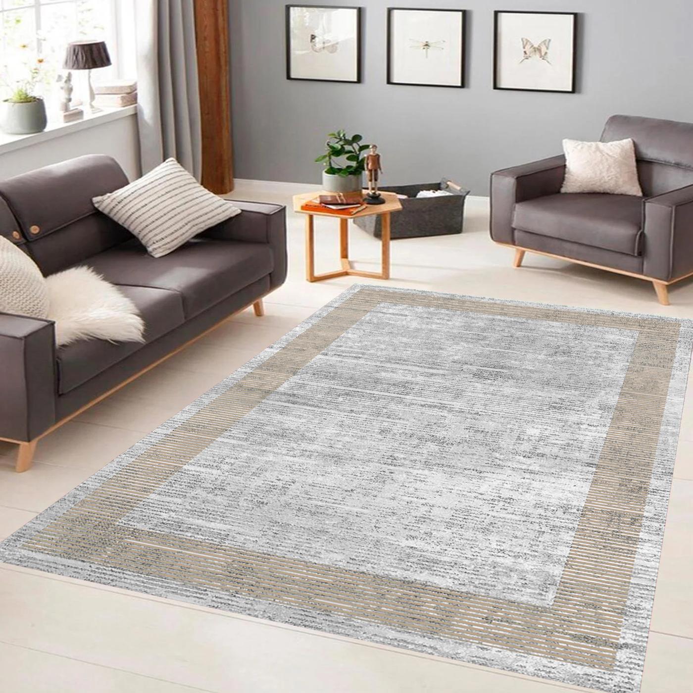 

Rovigo Home Washable Printed Carpet RV064-FNL337 50x80 жёлтый