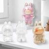 1/2Pcs Clear Figure Display Cases with Keychain High Durability Transparent Portable Dustproof Mini Doll Protective Covers
