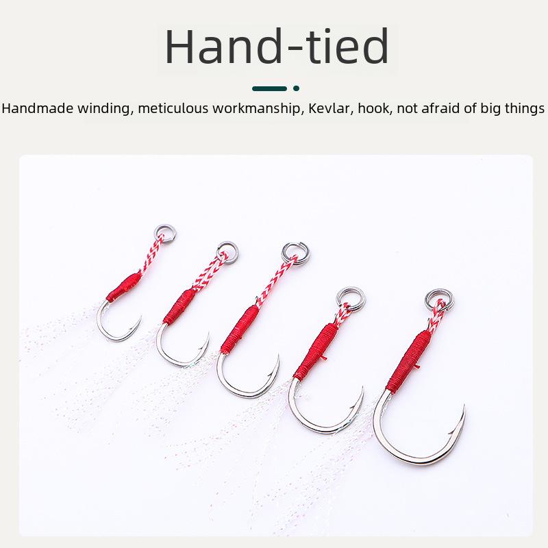 TWM Triangular Tooth Iron Fish Hook for Freshwater Perch Fishing Accessories
