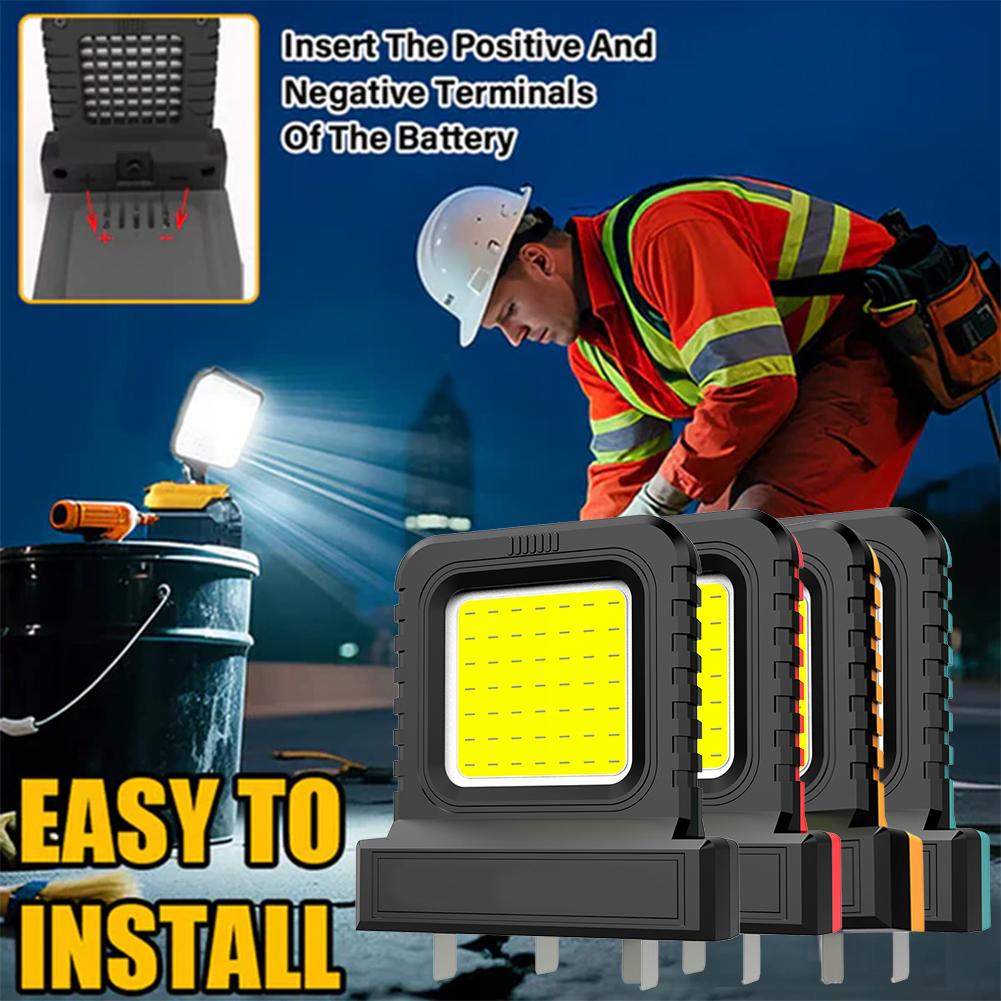 LED Work Light for Makita for Milwaukee for Dewalt for Bosch for Dayi Lomvum Zhipu 18V-21V Li-ion Battery Power Tool Accessories