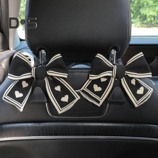 1/2 buc cârlige pentru tetiere auto, cârlige pentru geantă de mână, universale, instalare ușoară, design drăguț cu arc, cârlige de depozitare, decor interior auto