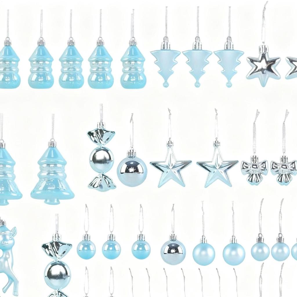 45 Pieces Christmas Ornament Tree Decoration Shatterproof Christmas Ball Decoration Hanging Ornaments For Wedding Window