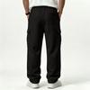 Men's Sweatpants, Casual Loose Fit Straight Leg with Multi Pockets, Plus Size, Everyday Wear