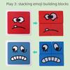 3D Face-Changing Rubik's Cube Building Blocks - Double Challenge Puzzle for Kids and Adults