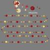 39.37ft Star Party Garlands Red and Golden Star Maroon Garland Valentine's Day Party Decorations Streamer Hanging Backdrop