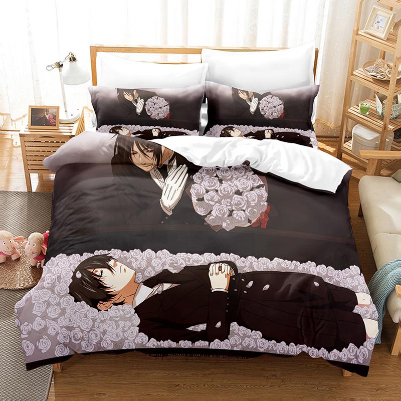 Kemila 3D Dark Deacon Povlečení Povlak na přikrývku a povlak na polštář Sada povlečení na dvojlůžko Digitální tisk