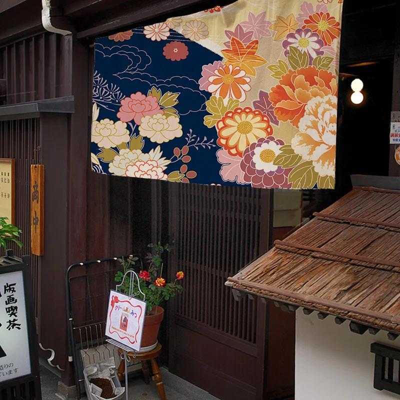 Japanese Horizontal Curtain Short Door Curtain Living Room Bedroom Partition Curtain Japanese Restaurant Sushi Shop Decor Noren