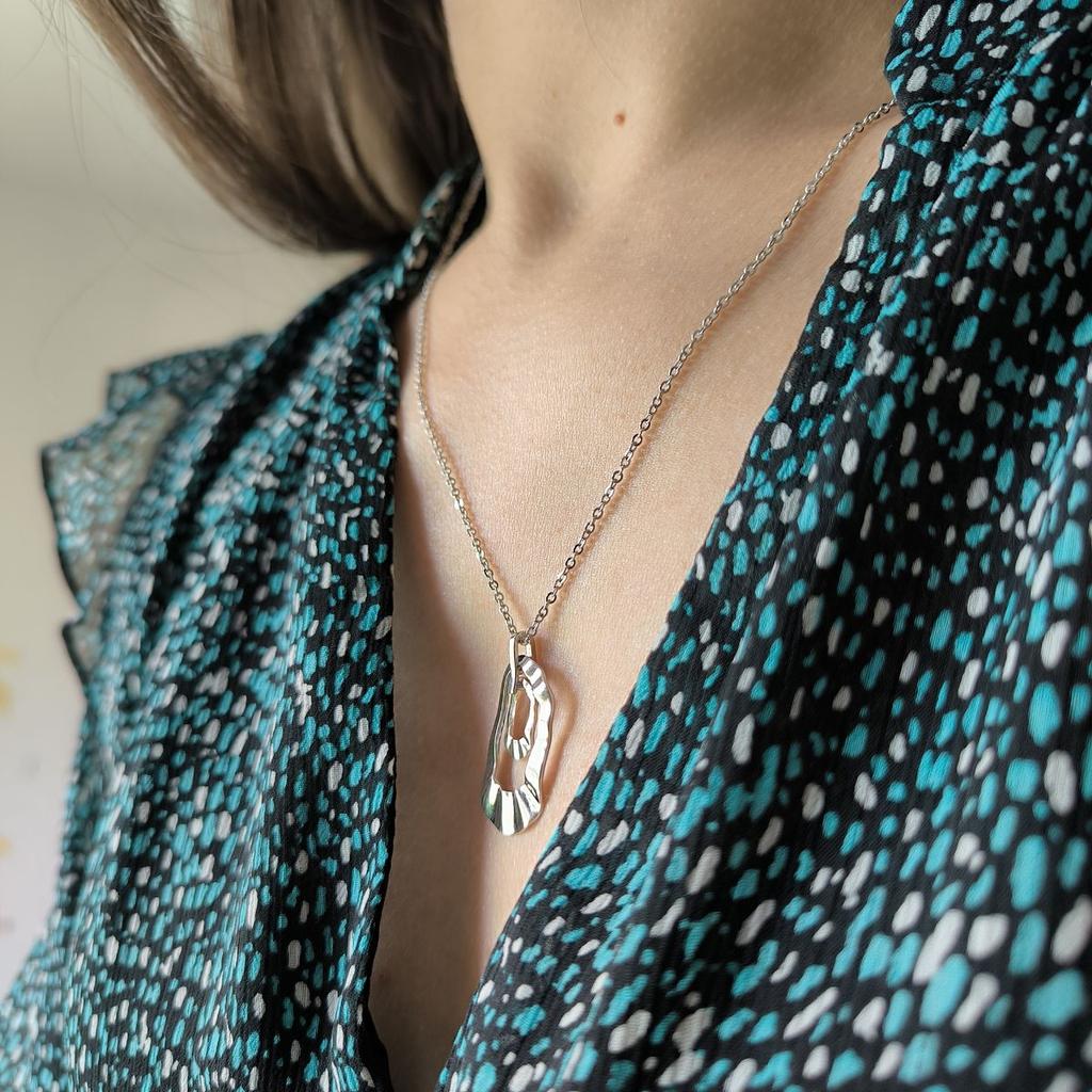 Silberne Halskette ohne Steine, Produktgewicht 4,16 g (2191988)