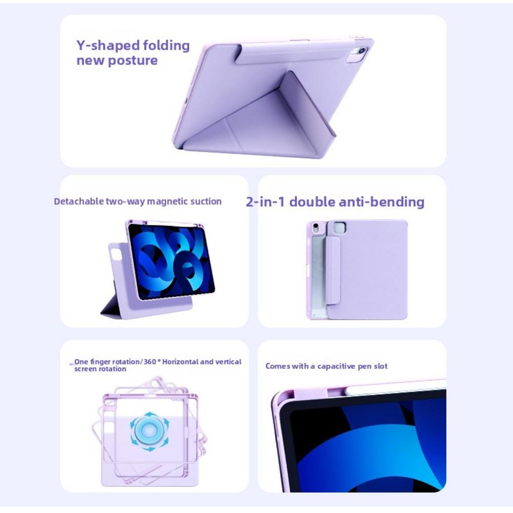Magnetic for iPad Air 2025 Pro Case Rotating Stand Cover Detachable for 13 12 9 11 10th Generation Tablet