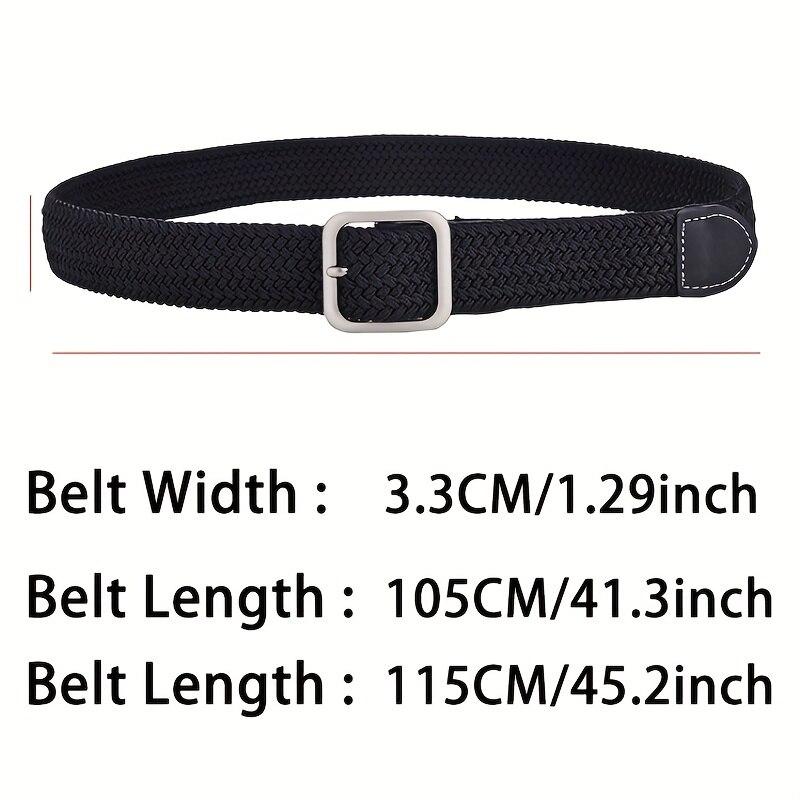 Women's Belt Casual Woven Elastic Belt Outdoor Sports Men's Belt Climbing Work Belt Jeans Suit Pants Men's And Women's Universal