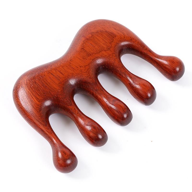 Hair Massage 8 Types Comb 5 Teeth Natural Ebony Comb Head  Handmade Anti Static Comb Meridian Massage ToolFor Massage & Scraping