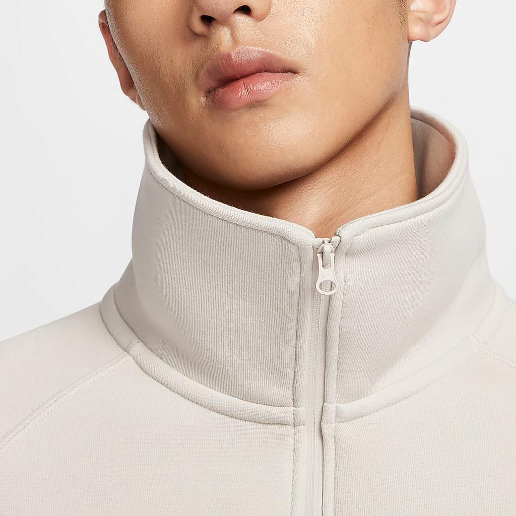 New Nike TECH Futura Sweatshirt Men's Light Earth Brown/Light Earth Brown FZ7569-104