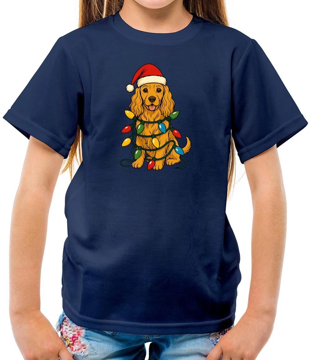 

English Cocker Spaniel Christmas - Kids T-Shirt - Dog Dogs Pet Love Cute Xmas 130