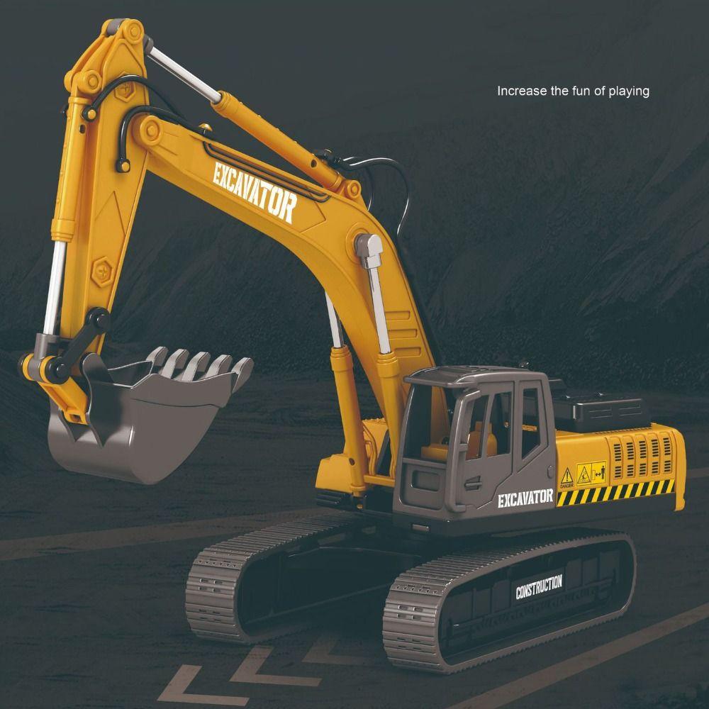 Rotatable Inertial Engineering Vehicle Flexible Joints Forklift Car Model  Kids Toy