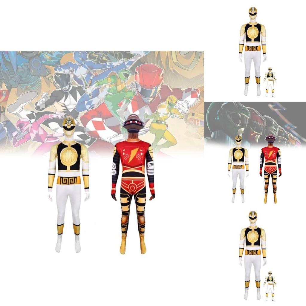 Mighty Morphin Power Rangers Dinosaur Cosplay Suit For Kids Halloween Costume Party