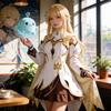 Disfraz Cosplay de Lumine Aether de Genshin Impact con Tejido de Poliéster para Role Play de Anime