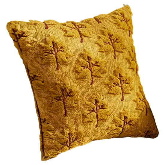 

Yousheng Осенняя наволочка Плюшевая наволочка из искусственного меха с 3D-рисунком кленового листа Искусство Фермерский дом Богемный стиль Невидимая молния Наволочка 45x45cm B