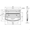 2 Pieces Folding Handles, Cabinet Lifting Rings Pull Handle Hardware Tool Accessories Metal Foldable