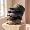 Fashion Washed Cotton Flat Top Cap Adjustable Outdoor Sun Caps Women Men Cadet Cap Retro Sun Hats Baseball Cap Bone Man Cap