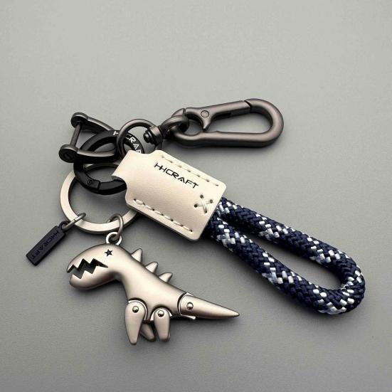 Dinosaur Charm Keychain Zinc Alloy Animal Keyring Keys Backpacks Handbags Keychain Stylish Accessories