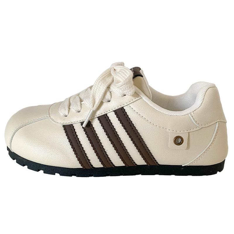 

B3515 latex insole/lightweight Forrest Gump training shoes women s niche puff shoes women s shoes casual board shoes white shoes 40 бежевий