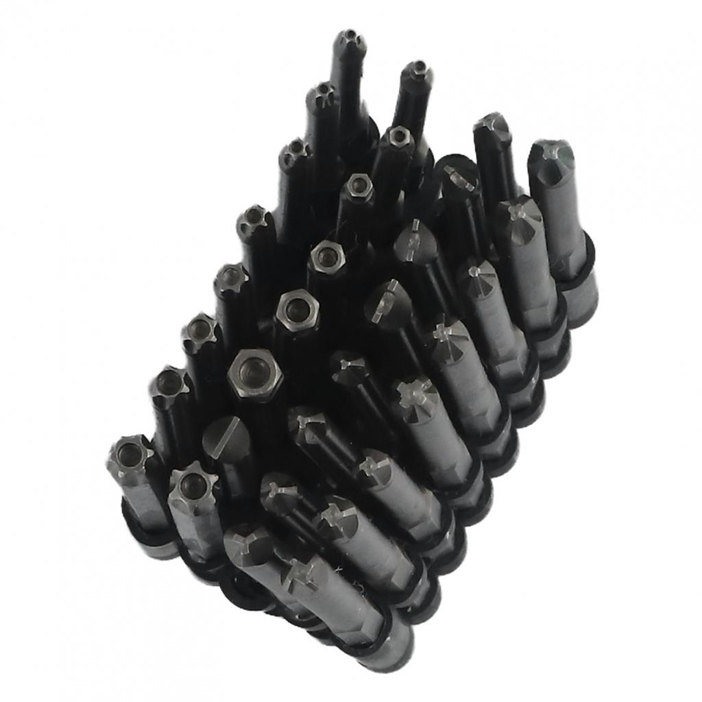 Silver Screwdriver Bit Set Tamper Proof Wide Applications
