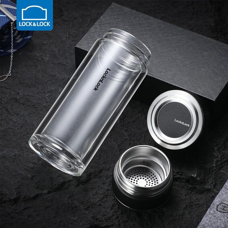 LOCK&LOCK 350ml Tea Infuser Glass Bottle