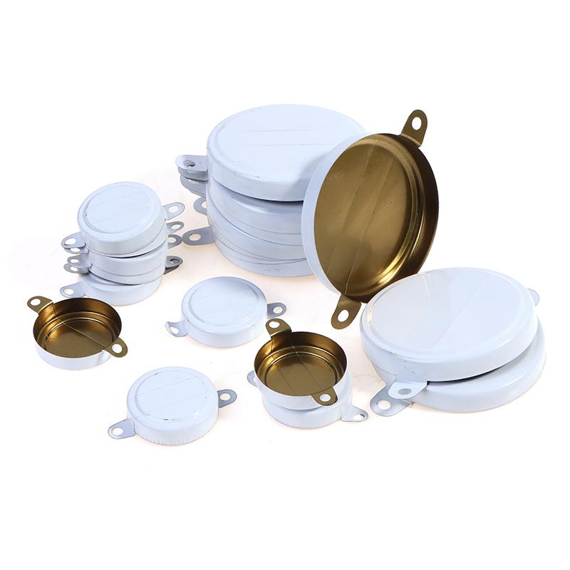 50 stk Oljetrommeltetningskaper Jerndeksler Vanntett forsegling Hvite lokk (S/L)