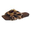 Women's Plush Cross Strap Slippers - Fashionable Flat Bottom for Fall/Winter 2025