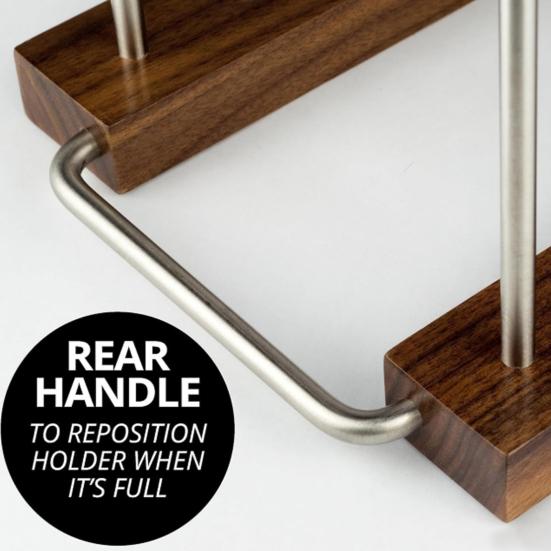 Wooden Vinyl Record Holder Heavy Duty Vinyl Record Display Storage Rack Book Magazines Music Albums Record Organizer Stand