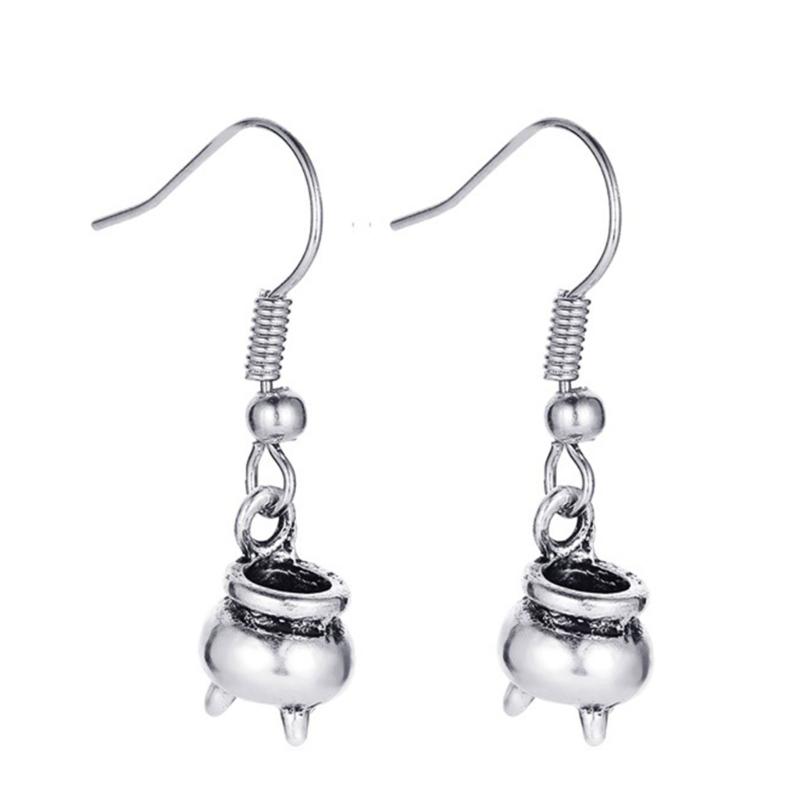 Bat Spider Dangle Earrings Women Jointed Skeleton Long Ear Drop Earrings Stud Halloween Goth Punk Costume Accessories