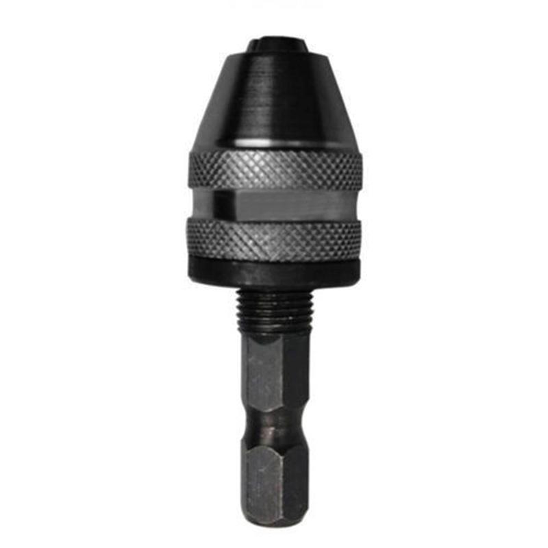 Upgrade Your Power Tools with Hex Shank Drill Chuck Adapter Black/Silver