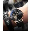 SOLLEN Men's Skeleton Automatic Watch - Original Mechanical Movement, Mineral Glass, 30m Water Resistance, Seconds Subdial & Luminous Hands, Minimalis