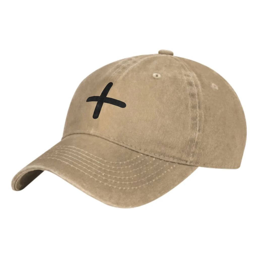 Black Cross Plus Fashion Classic Cotton Trucker Hat Summer Dad Cowboy Cap Outdoor Leisure Basketball Caps
