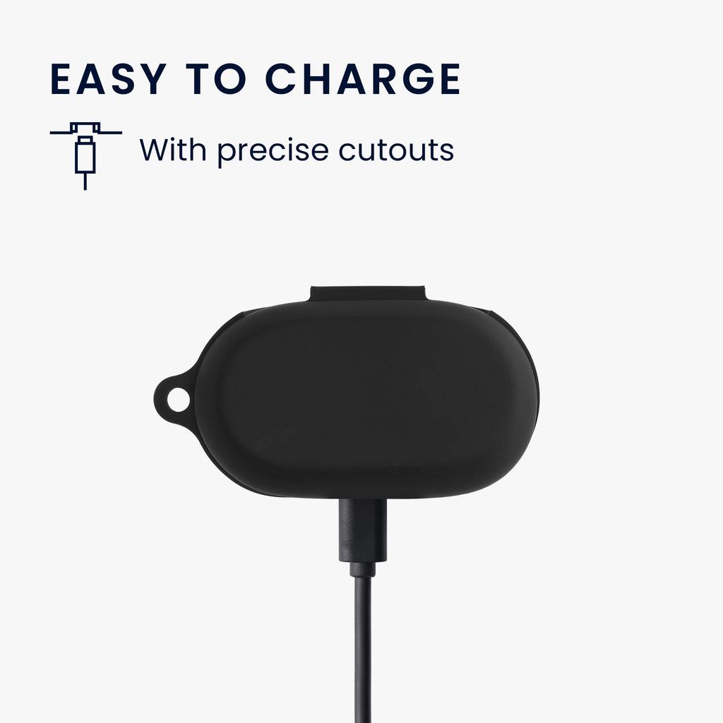 Kwmobile Earphone Case for Jabra Elite 7 7 Active Silicone Wireless Drop Black Pro/Elite - Earbuds, Protection,