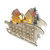 LED Holzschlitten Weihnachts-Countdown-Kalender Ornament