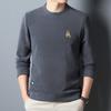 Polar Fleece Sweatshirt for Men In Winter New Style Round Neck Fashion Men's T-shirt Polar Fleece Thickened Bottoming Shirt