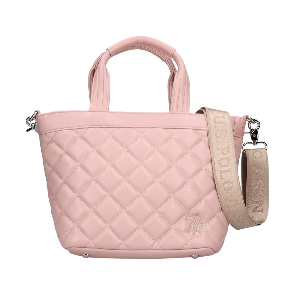 Quilted Tote Bag PINK USPA-2725 розовый