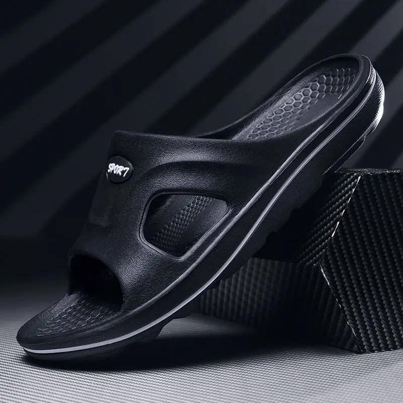 Fashion Bathroom Slippers for Men Shiatsu Platform House Shoes Walk Around Home Indoor Elegant Cheap Liquidation Fun Eva Pvc Sandals Man