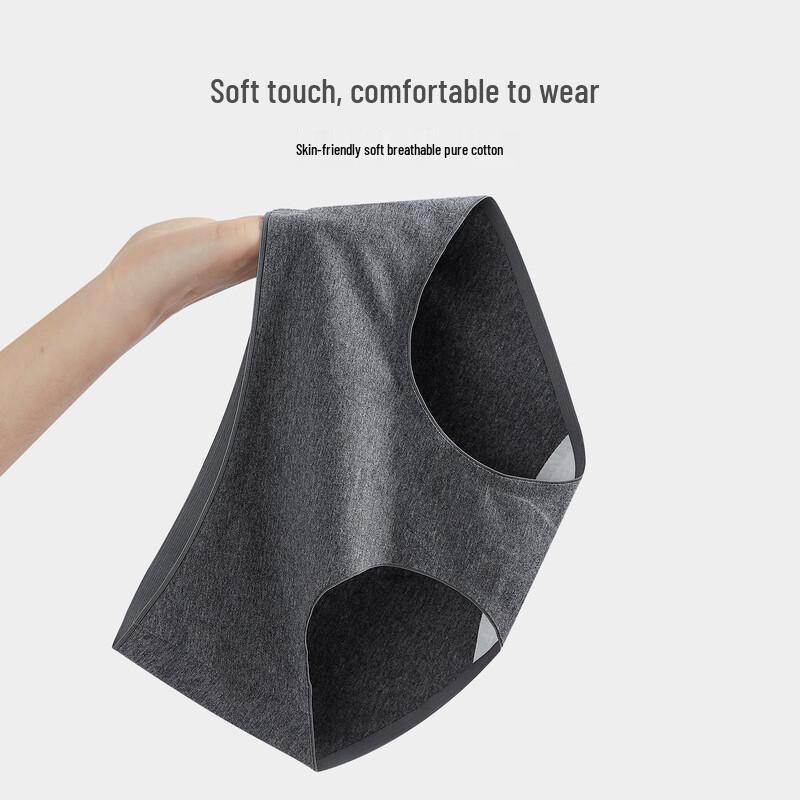 Neixiaoban Women's 3-Pack Seamless Cotton Briefs with Antibacterial Crotch