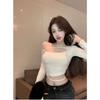 Korean Spice Girl Style Fashion Unique Irregular Sexy Design Trendy Versatile Design Top Spring and Summer New Women's Clothing