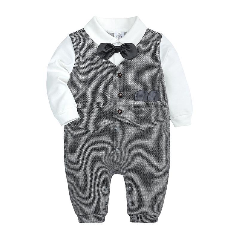 

Kids Tales 2025 Baby First Birthday Formal Bow Tie Romper 0-3 months