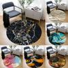 Marbled Round Rug – Non-Slip Circular Carpet for Living Room Bedroom & Dining Room Floor Decor