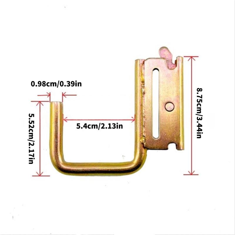 6pcs Universal E Track J Hooks for Various Truck Models Ensuring Iron Track Guard Security Across Vehicles