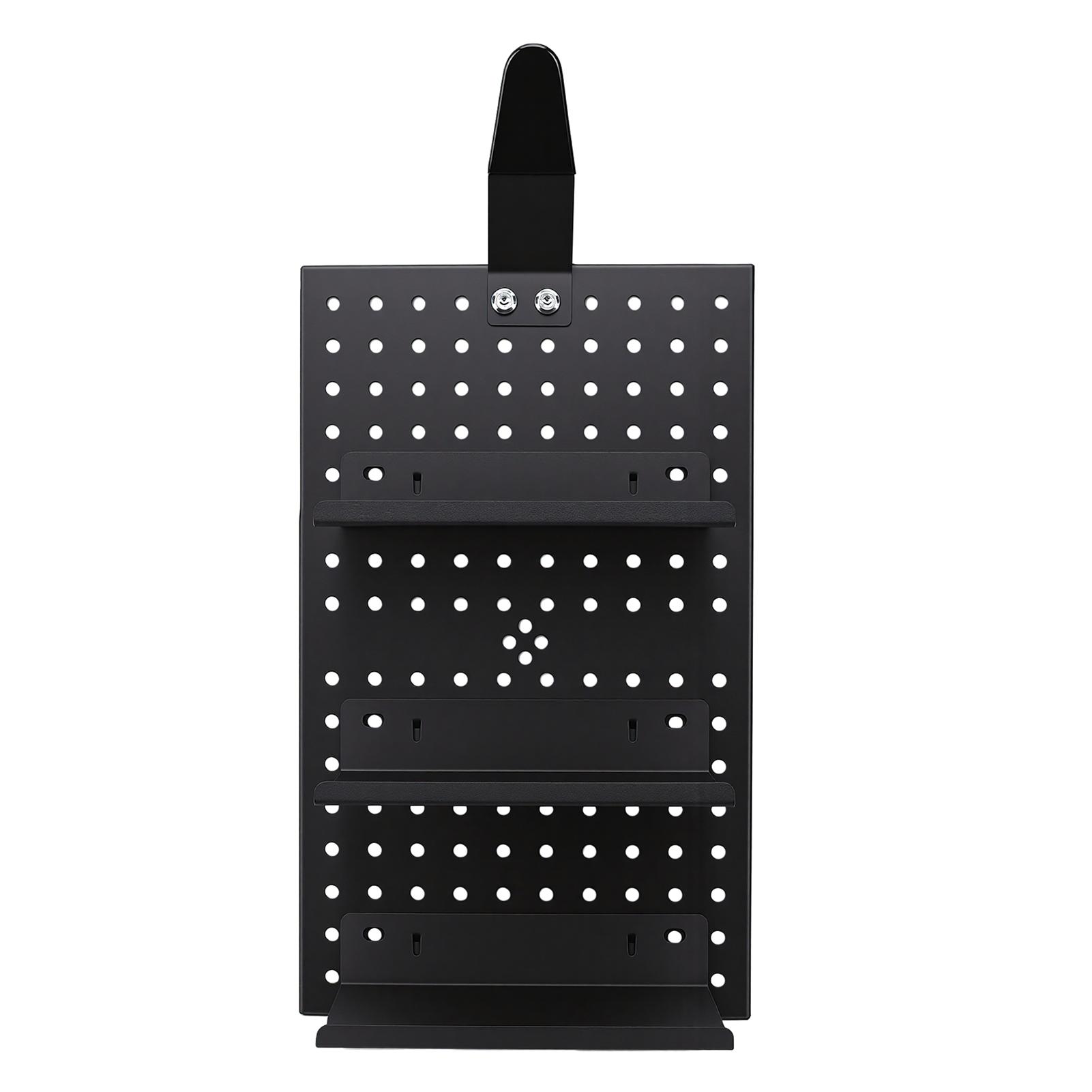 

Bike Gear Pegboard Organizer Powder Coated Aluminum Alloy Wall Mount Bike Gear Storage System for Helmet Accessories